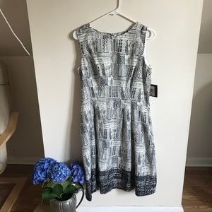 Black & White Pattern Dress